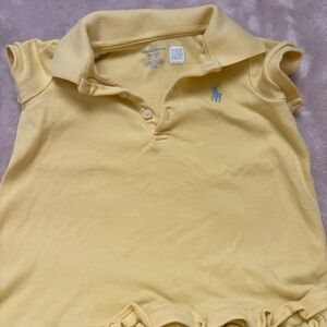 Ralph Lauren Light Yellow Kids Polo Dress